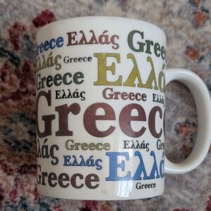 Multicolor Greece Themed Mug